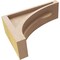 Ekena Millwork 3"W x 9"D x 6"H Classic Viola Rough Cedar Woodgrain TimberThane Corbel, Primed Tan CORUR03X09X06VIORCPR - alternate 4